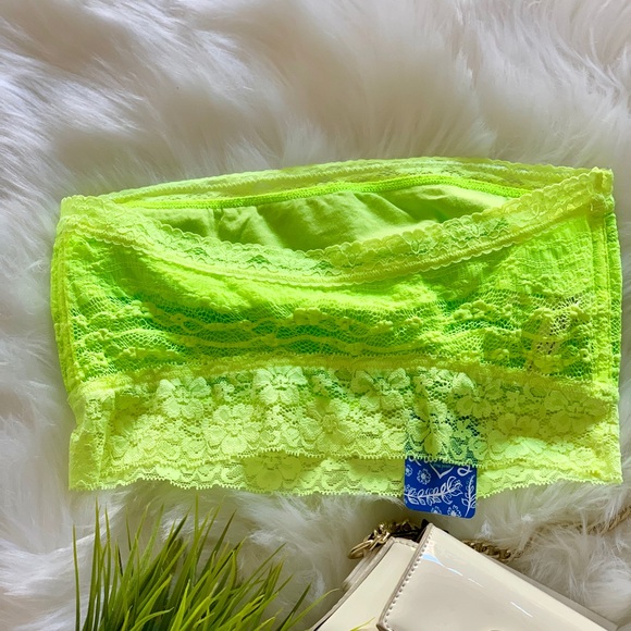 Yellow Lace Free People Bandeau Bralette - Picture 4 of 4